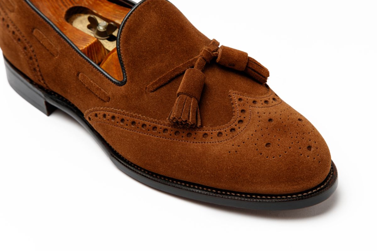 札幌のオーダーシューズ専門店ASHIDO HOKKAIDOで製作したウィングタッセルローファー