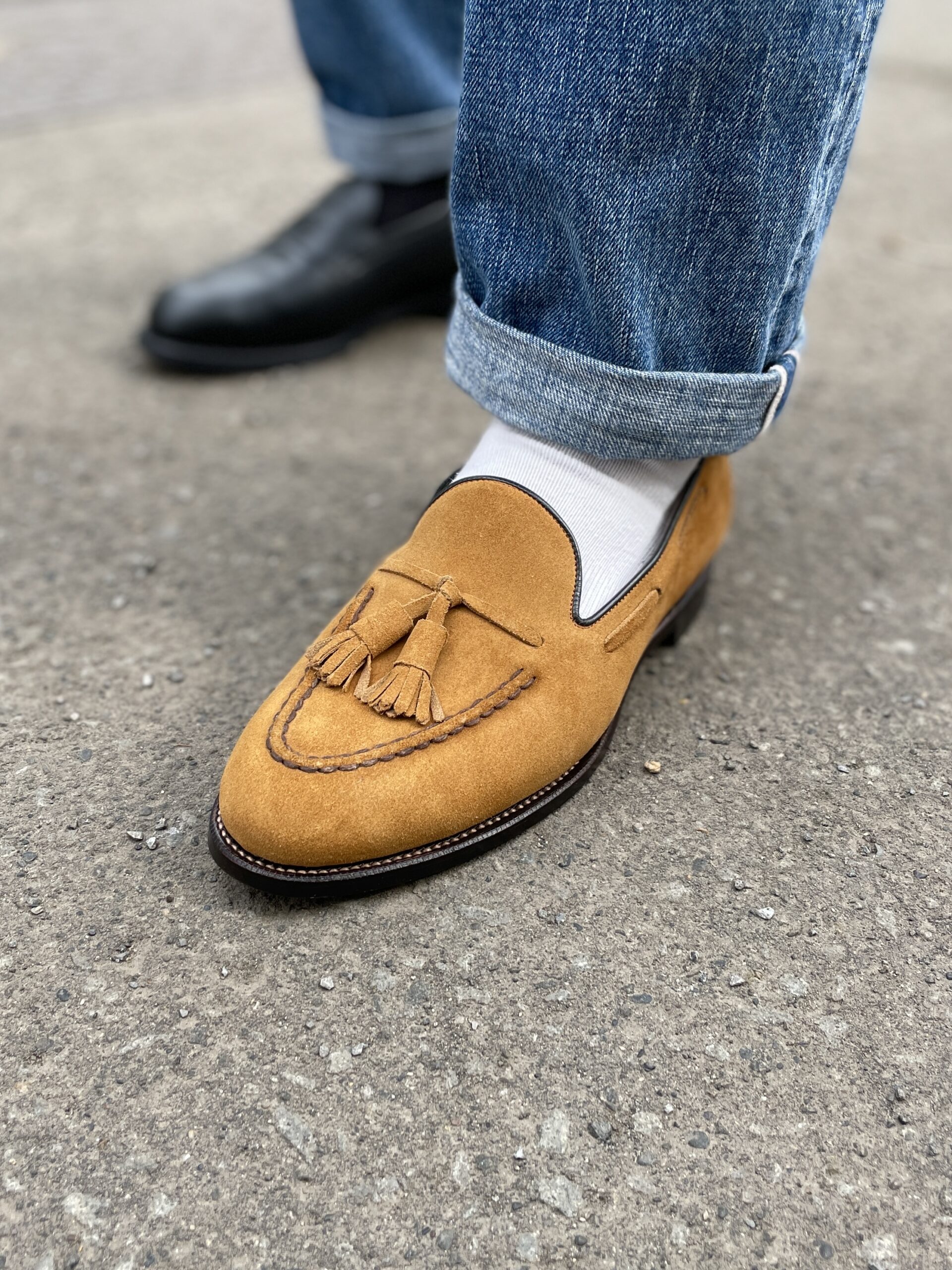 札幌のオーダーシューズ専門店ASHIDO HOKKAIDOで製作したタッセルローファー