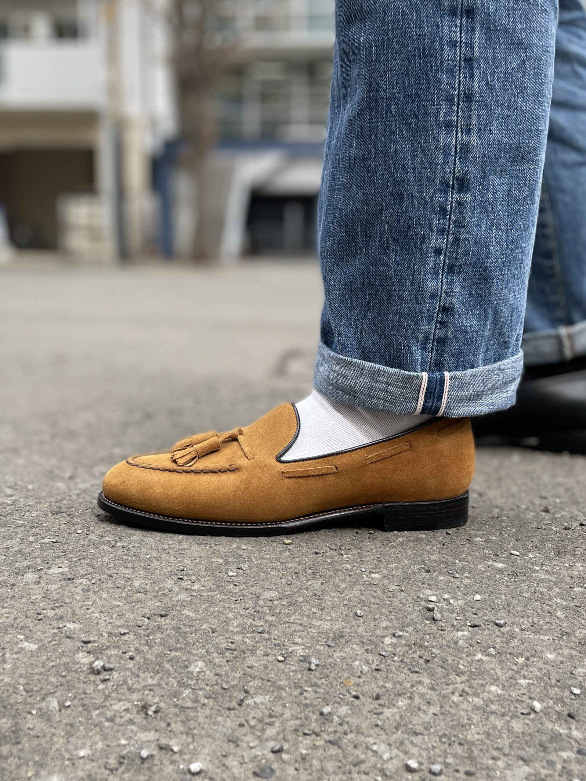 札幌のオーダーシューズ専門店ASHIDO HOKKAIDOで製作したタッセルローファー