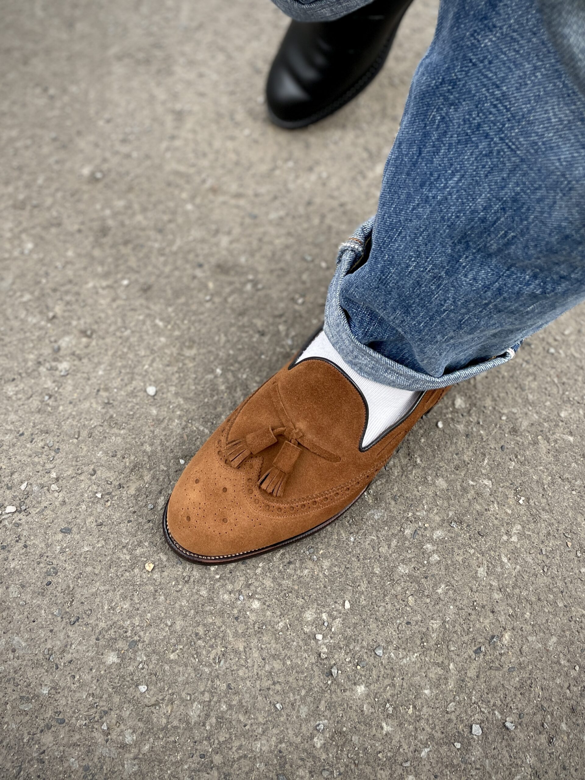 札幌のオーダーシューズ専門店ASHIDO HOKKAIDOで製作したウィングタッセルローファー