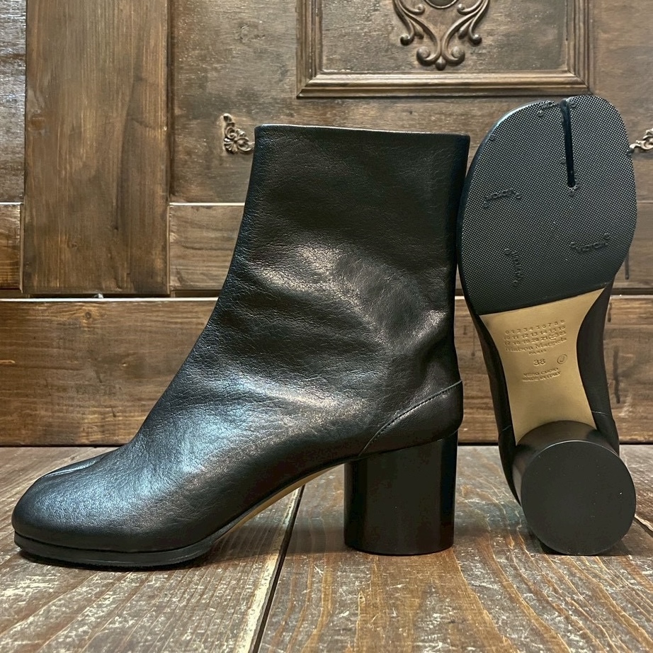 マルジェラ足袋の裏張りを札幌でvibram滑り止めにゴム取付した画像