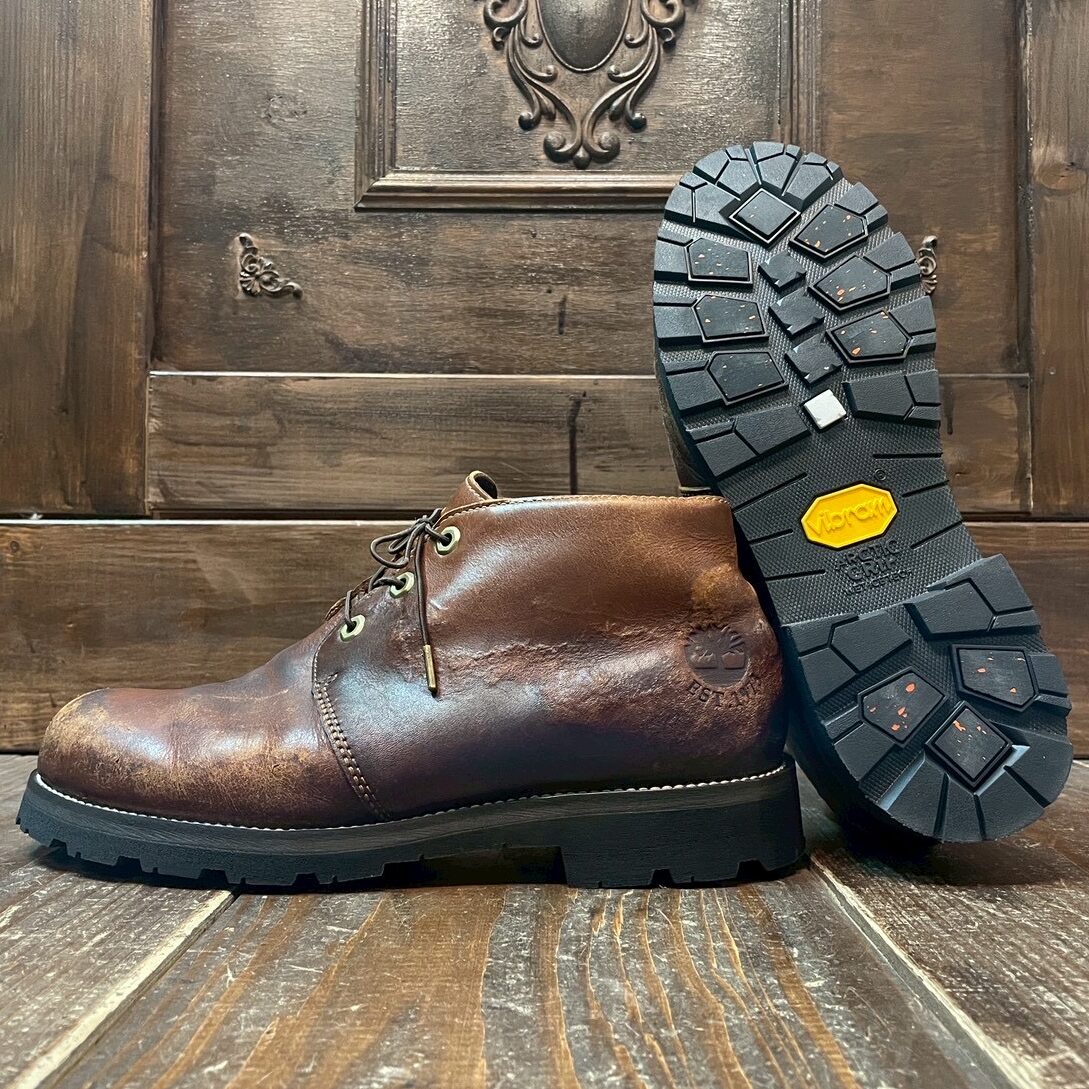 ティンバーランドABCマートモデル　vibram　ソール交換張替え　靴修理　札幌　ソール剥がれ