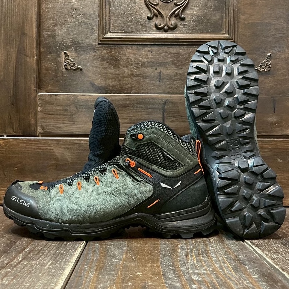 サレワ　登山靴　トレッキングシューズ　ソール交換　張替え　靴修理　札幌　SALEWA　vibram ビブラム