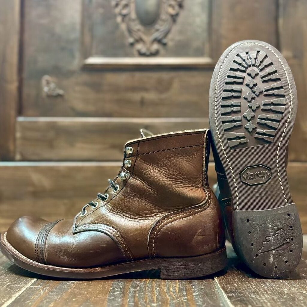 レッドウィング　ソール交換　張替え　専門店　靴修理　ビブラム　vibram　札幌　アイアンレンジャー　カスタム　アイアンレンジ