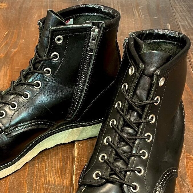 レッドウィング　ソール交換　張替え　専門店　靴修理　ビブラム　vibram　札幌　アイリッシュセッター　ファスナー取付　