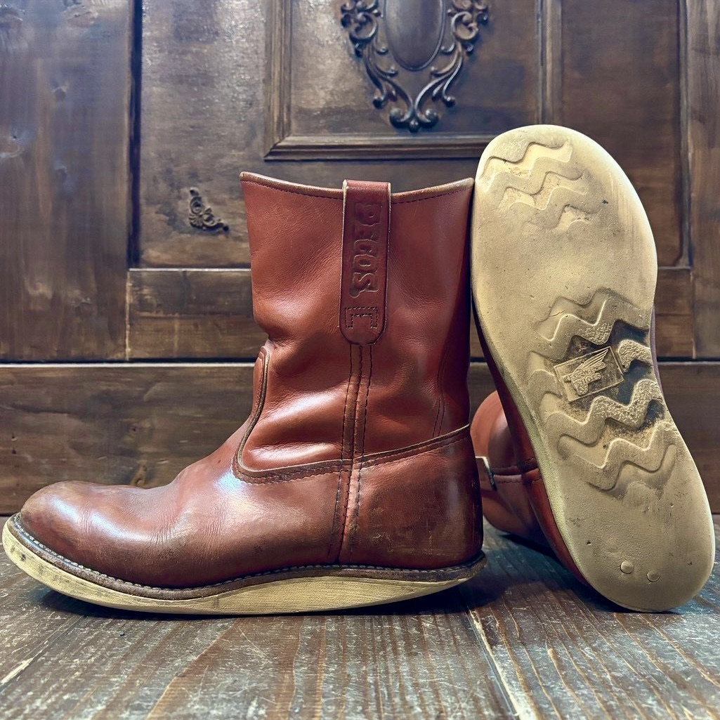レッドウィング　ソール交換　張替え　専門店　靴修理　ビブラム　vibram　札幌　ペコス　ブーツ