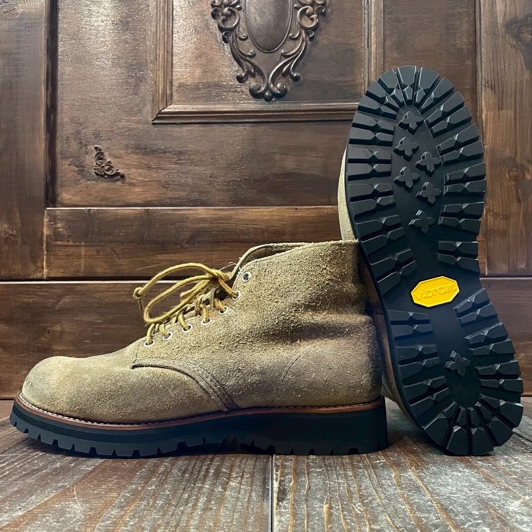 レッドウィング　ソール交換　張替え　専門店　靴修理　ビブラム　vibram　札幌　アイリッシュセッター　