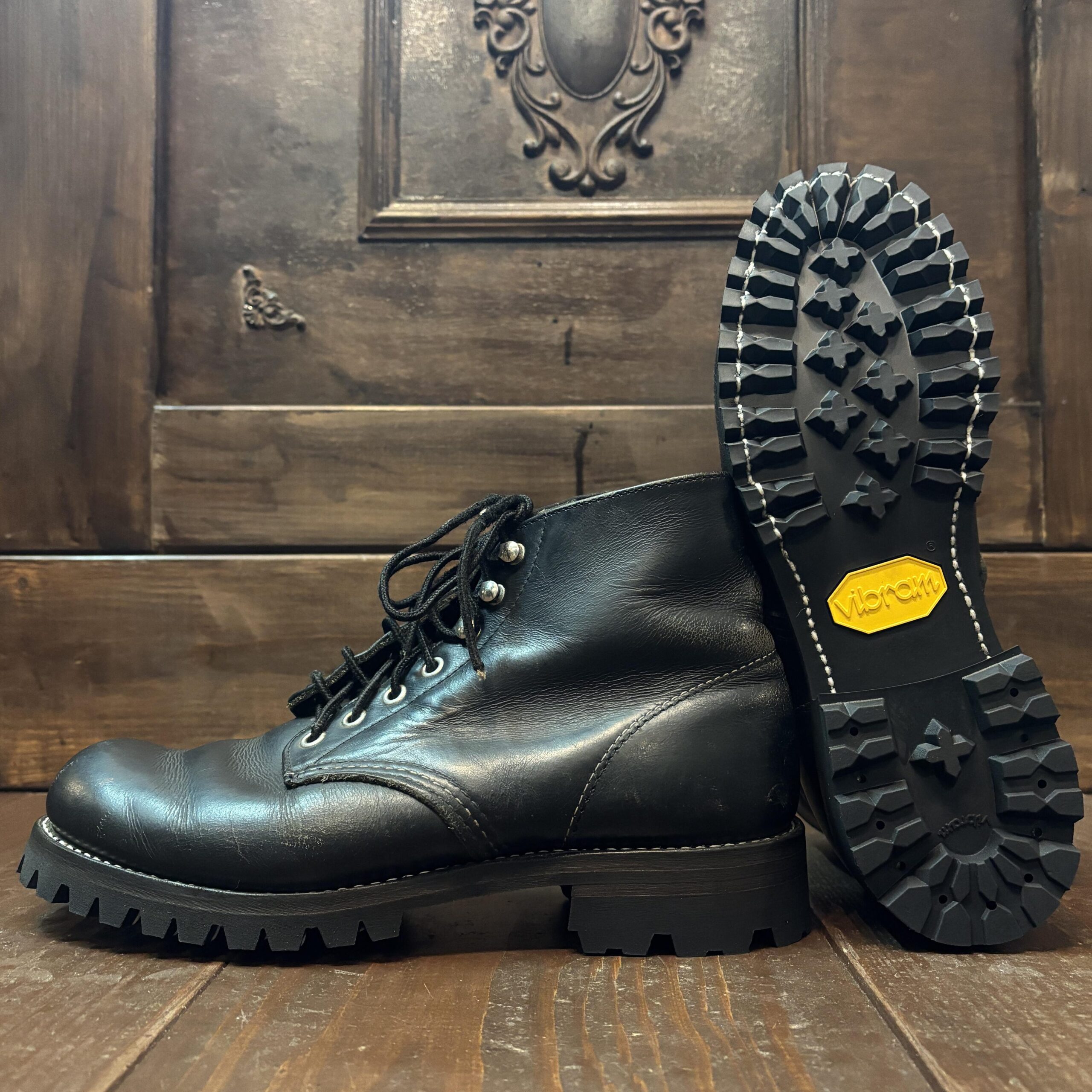 レッドウィング　ソール交換　張替え　専門店　靴修理　ビブラム　vibram　札幌　アイリッシュセッター　＃100　　カスタム
